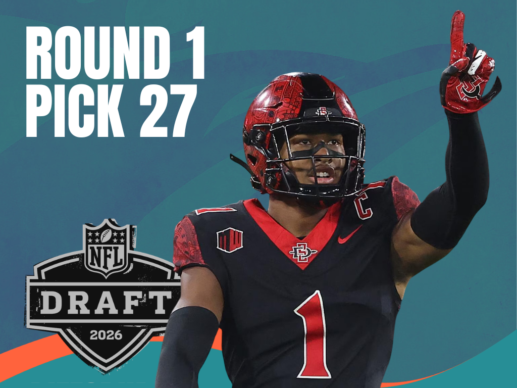 DRAFT NFL 2026 [#27] : LES DOLPHINS MONTENT AU 27E CHOIX POUR CHRIS JOHNSON.